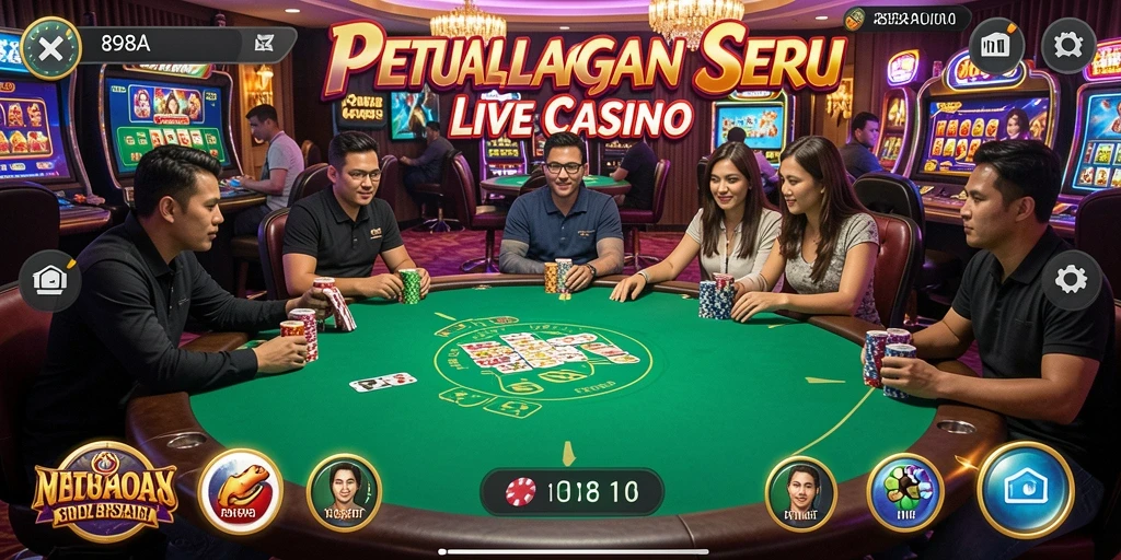 Screenshot gameplay Live Casino yang menarik dari 898A.