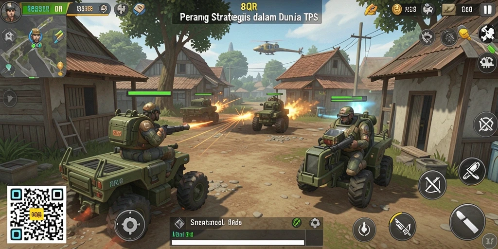 Tangkapan layar dari gameplay intens di 8QR.