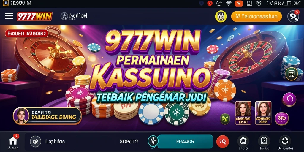 Screenshot 9777WIN menampilkan gameplay menarik dengan visual kasino.