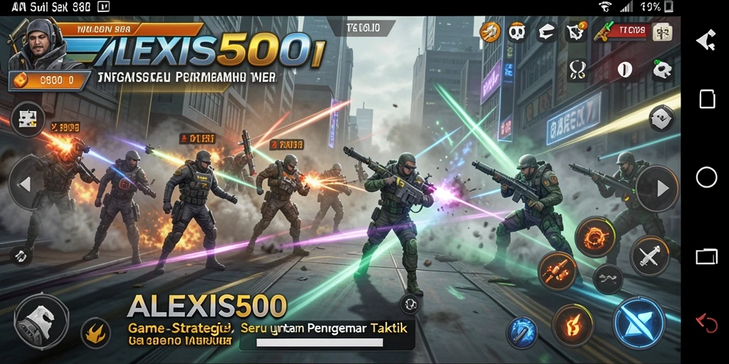 Tampilan menakjubkan dari gameplay ALEXIS500 yang penuh strategi.