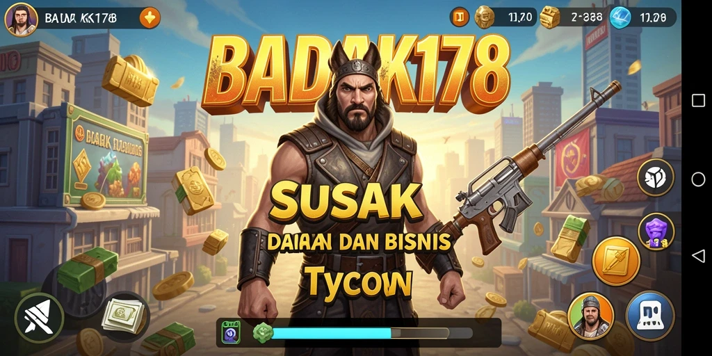 Tampilan gameplay menarik dalam BADAK178 yang penuh strategi Tycoon.