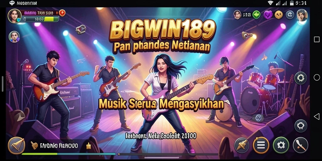 Tampilan gameplay BIGWIN189 menampilkan interaksi musik yang seru dan menarik.