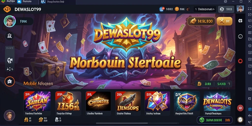 Tampilan antarmuka DEWASLOT99 yang intuitif dan modern.