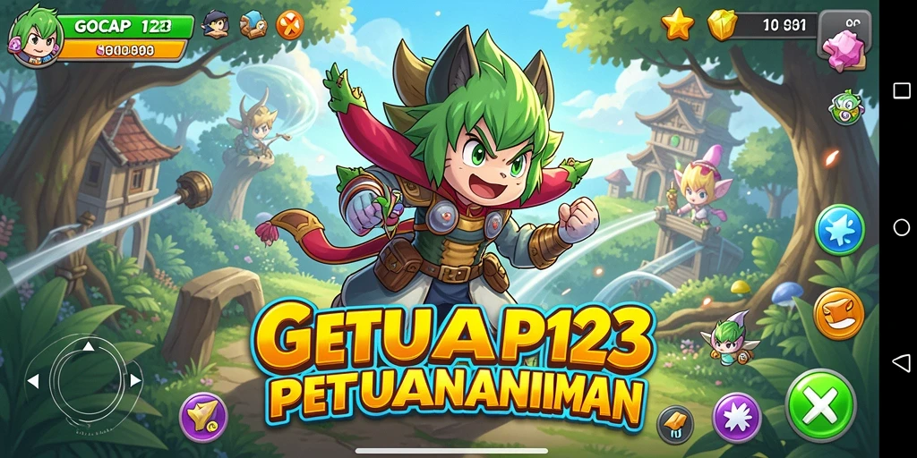 Screenshot utama GOCAP123 menunjukkan pertarungan epik dengan karakter Anime yang menawan.