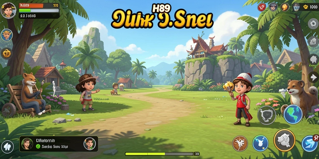 Tampilan menarik dari gameplay H89 yang penuh warna.