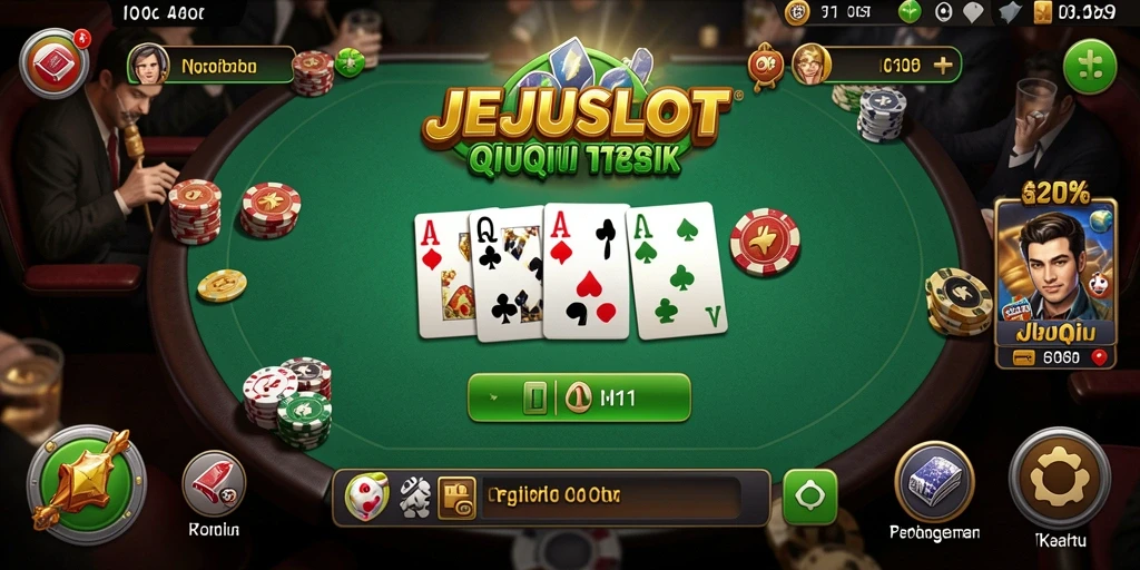 Tampilan gameplay seru dari JEJUSLOT saat bermain QiuQiu.