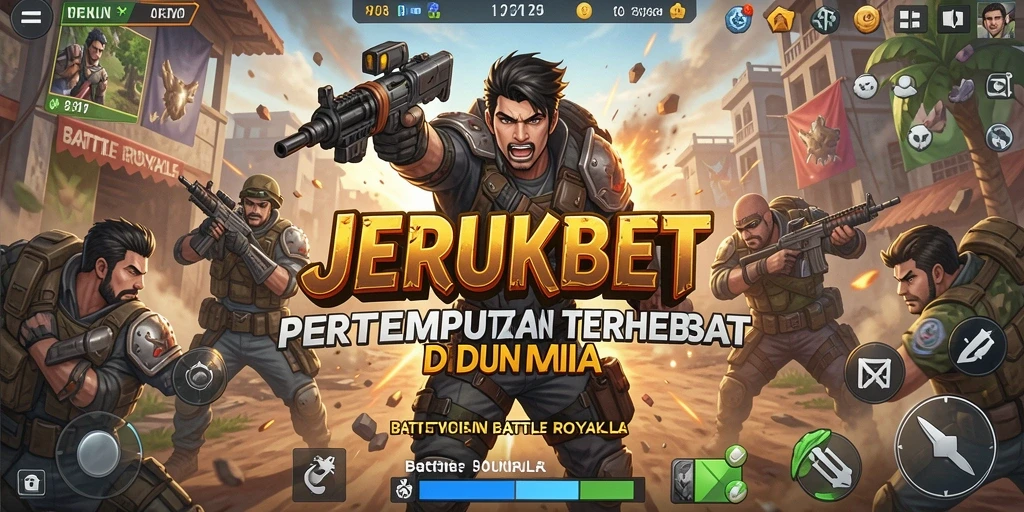 Tampilan gameplay seru dalam pertempuran di JERUKBET.