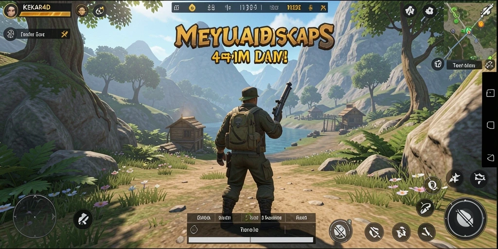 Tampilan gameplay yang menakjubkan dari KEKAR4D dalam dunia terbuka.