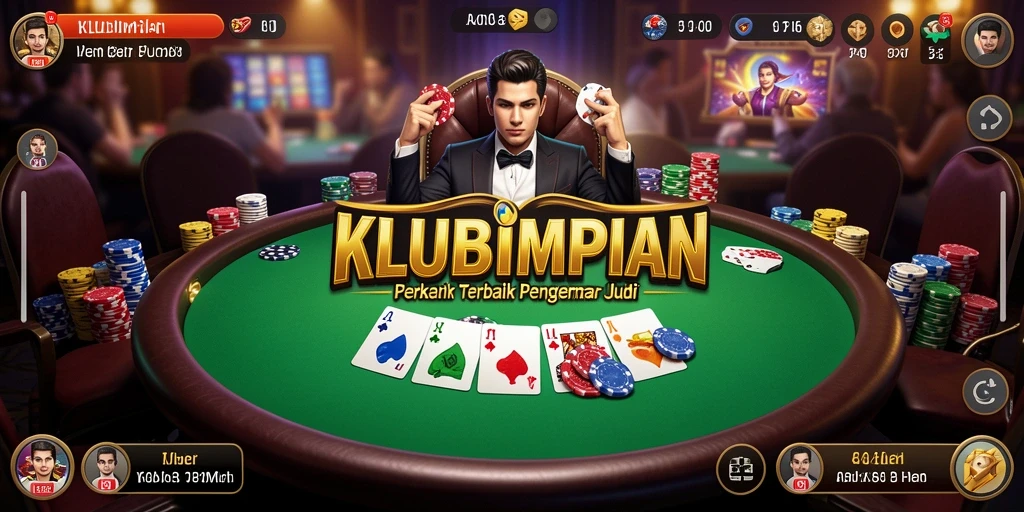 Tampilan gameplay Poker yang seru di KLUBIMPIAN.