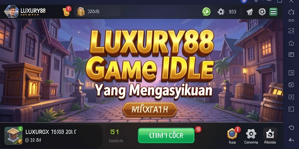 Tampilan gameplay Idle yang menawan dan interaktif.