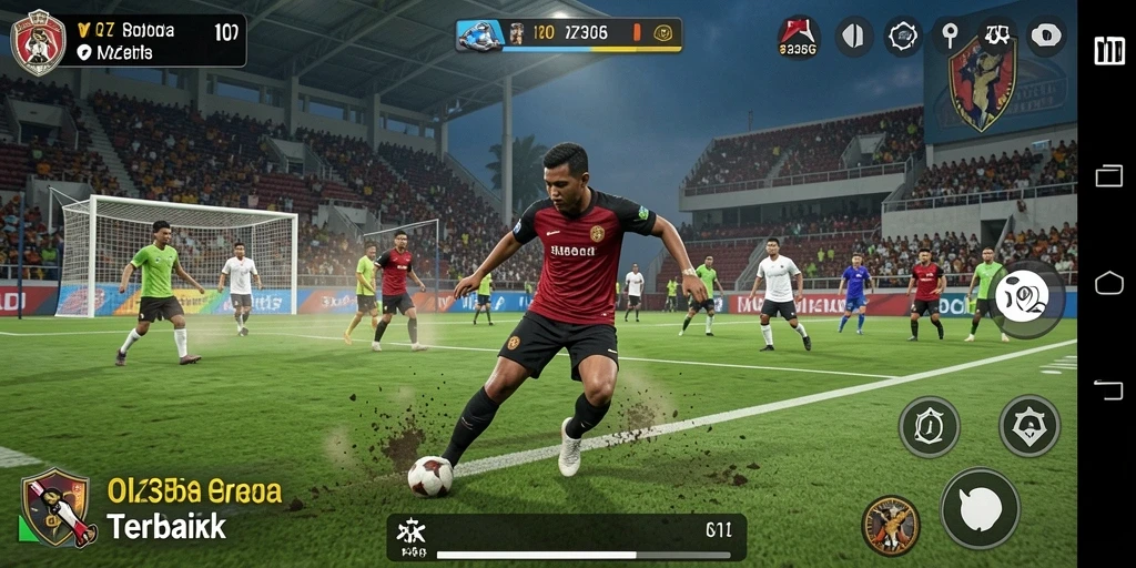 Tampilan gameplay MZ356 yang penuh aksi dalam olahraga.