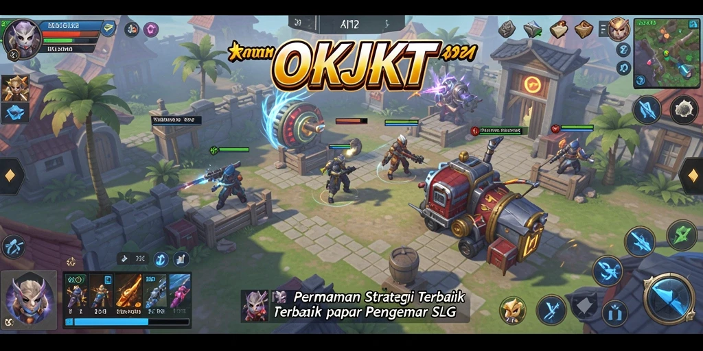 Screenshot gameplay OKJKT menunjukkan aksi strategi yang seru.