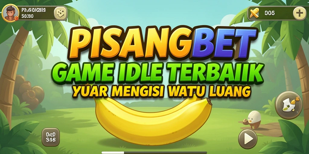 Screenshot gameplay PISANGBET yang menampilkan karakter lucu dalam aksi idle.