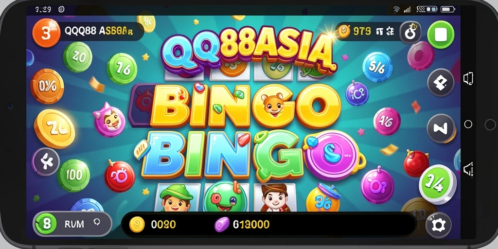 Screenshot QQ88ASIA menampilkan gameplay seru permainan Bingo.