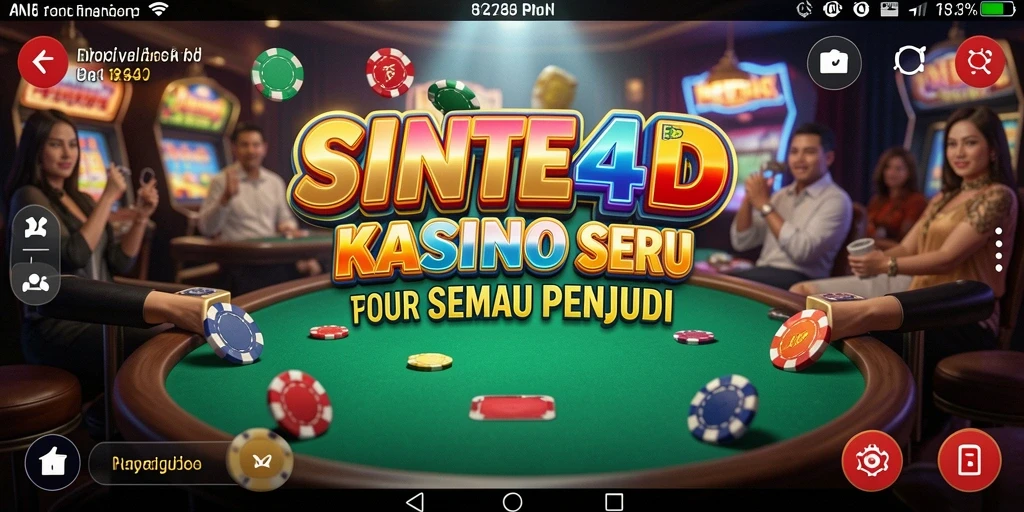 Tampilan menarik dari gameplay kasino di SINTE4D.