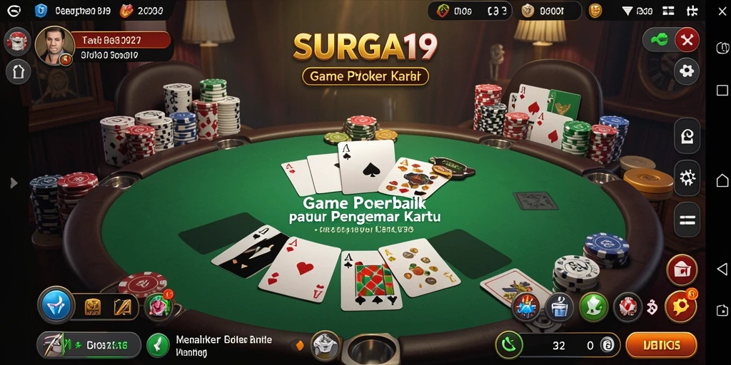 Tampilan utama gameplay yang mendebarkan di SURGA19.