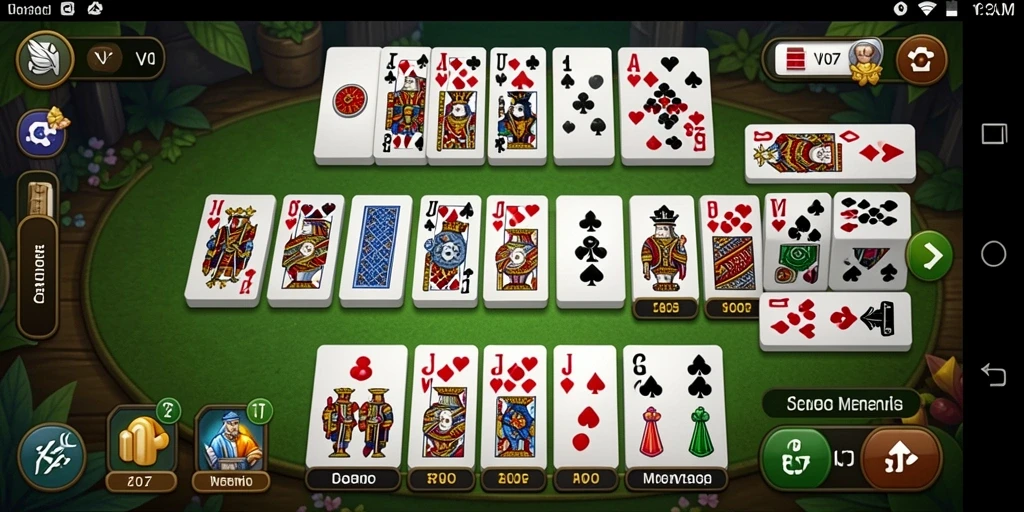 Tampilan gameplay seru di V07 dengan aksi domino yang menegangkan.